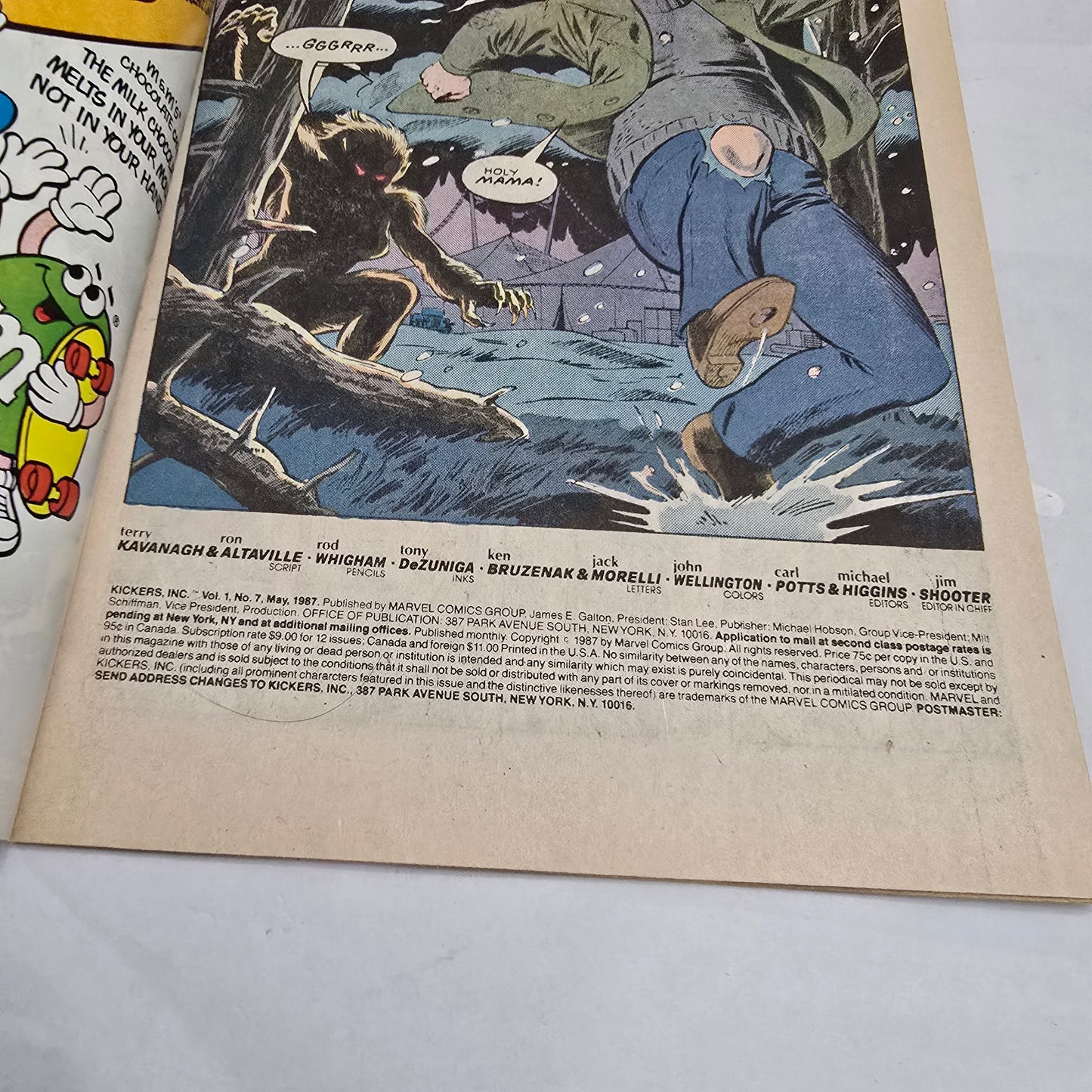 Kickers, Inc. #7 (1987) Marvel New Universe VF