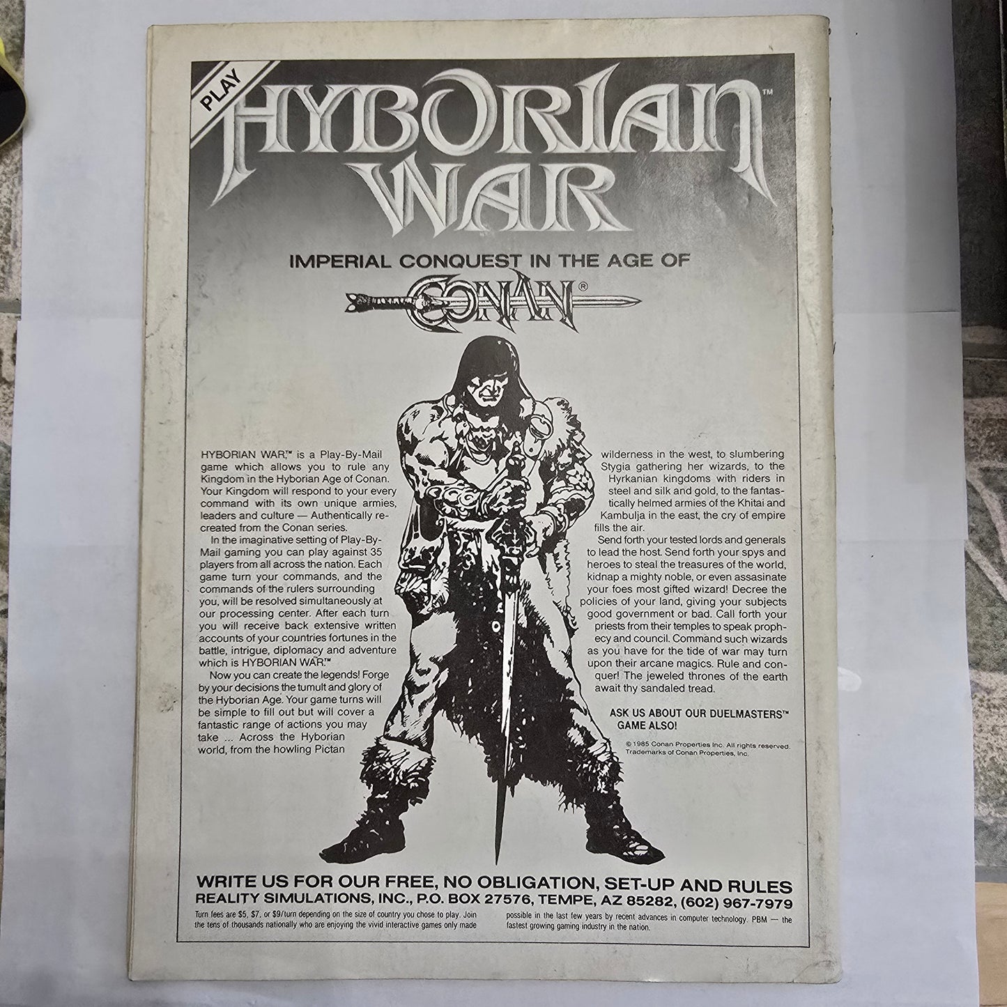 Savage Sword of Conan #165 (Oct 1989) Marvel Magazine