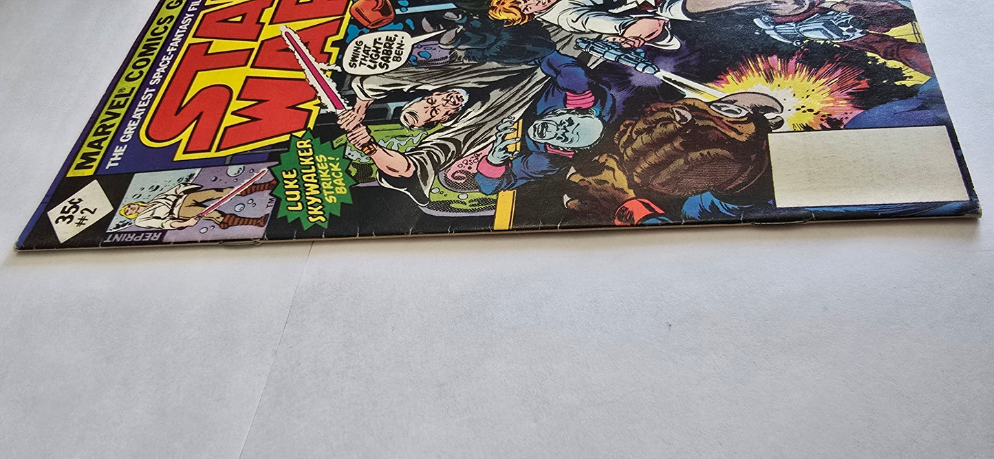 Star Wars #2 (1977) Marvel Comics | REPRINT | Luke Skywalker Cover | VG/FN
