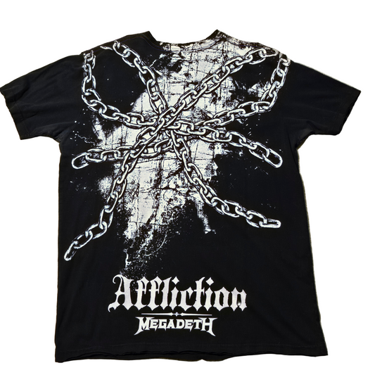 2008 Affliction x Megadeth Chains Graphic Tee – Size Large