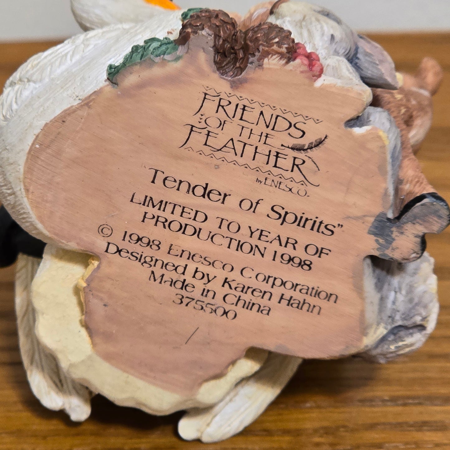 1998 Enesco Friends of the Feather “Tender of Spirits” Limited Edition Figurine