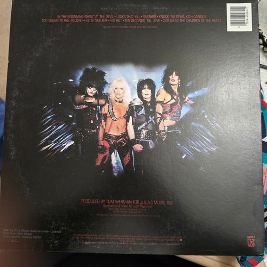 Mötley Crüe – Shout at the Devil (1983 US Elektra LP) Original Inner Sleeve