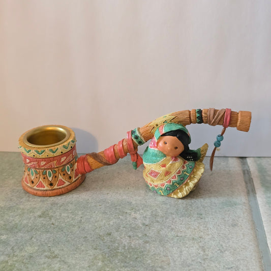 Enesco Friends of the Feather – Pipe Figurine – 1995 (Item #171875)