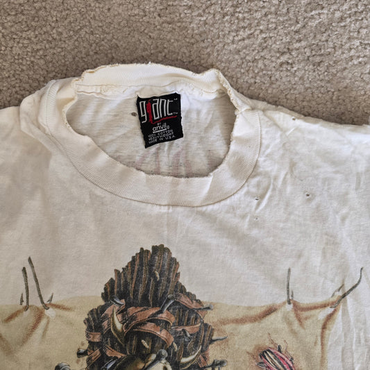 Vintage Megadeth Youthanasia Tour Distressed Cut Off Band Tee
