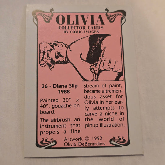 Olivia “Diana Slip” Vintage Trading Card (1988) – Comic Images