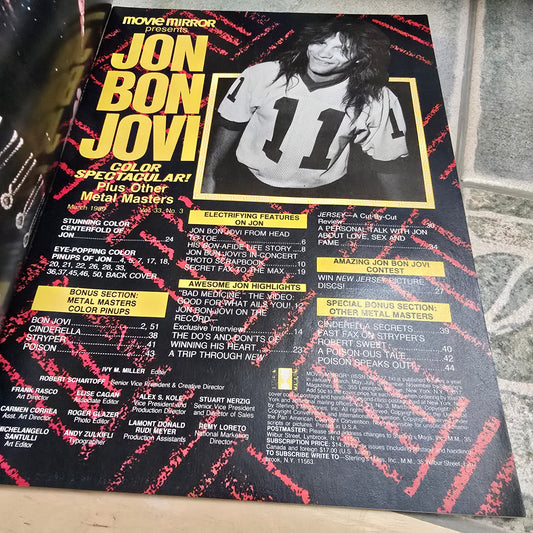 Jon Bon Jovi album cover with text and a black and white photo of the artist.