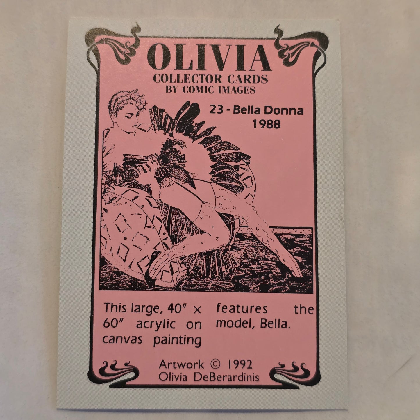 Olivia “Bella Donna” Vintage Trading Card (1988) – Comic Images