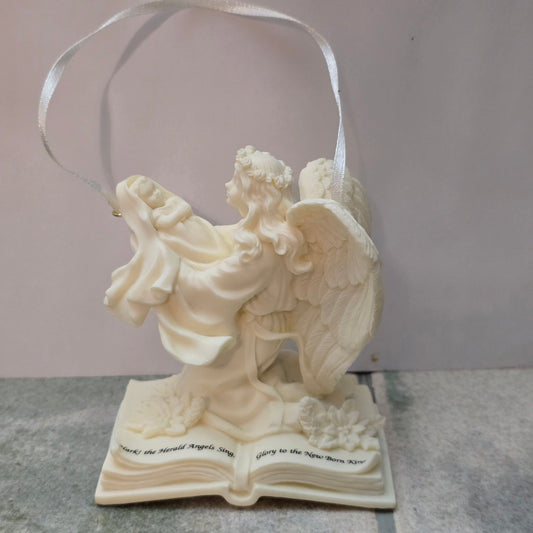 Roman Inc. Angel with Baby Jesus Ornament Figurine 2001 – Christmas Nativity – Hark the Herald Angels Sing