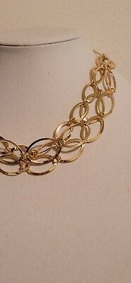 Daisy Fuentes Gold Tone Oval Necklace