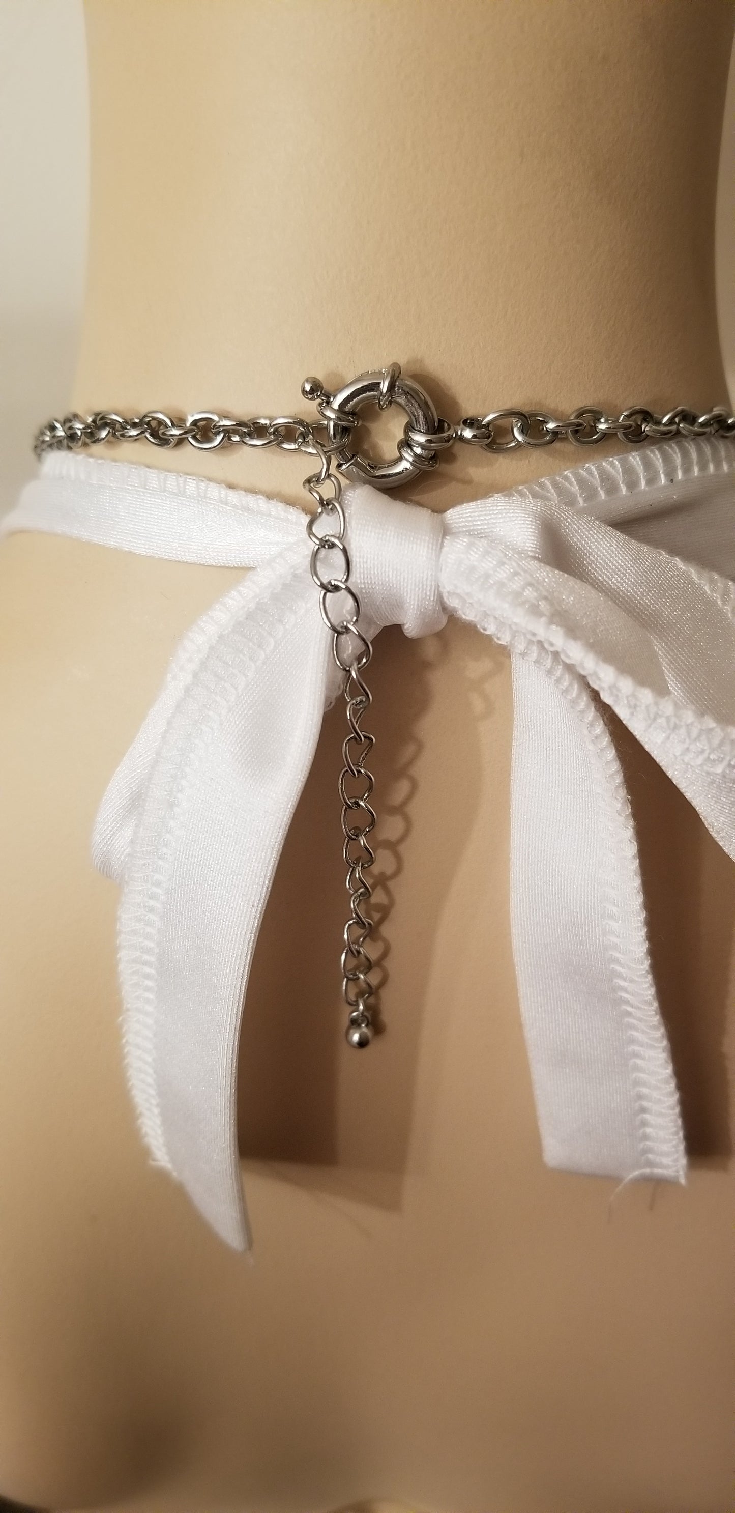 Silver Tone Double Strand Necklace