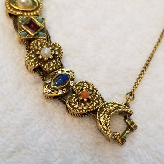 Vintage Victorian Revival Slide Bracelet