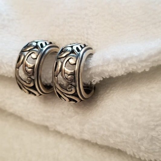 Silpada Silver Clip On Earrings - Retired