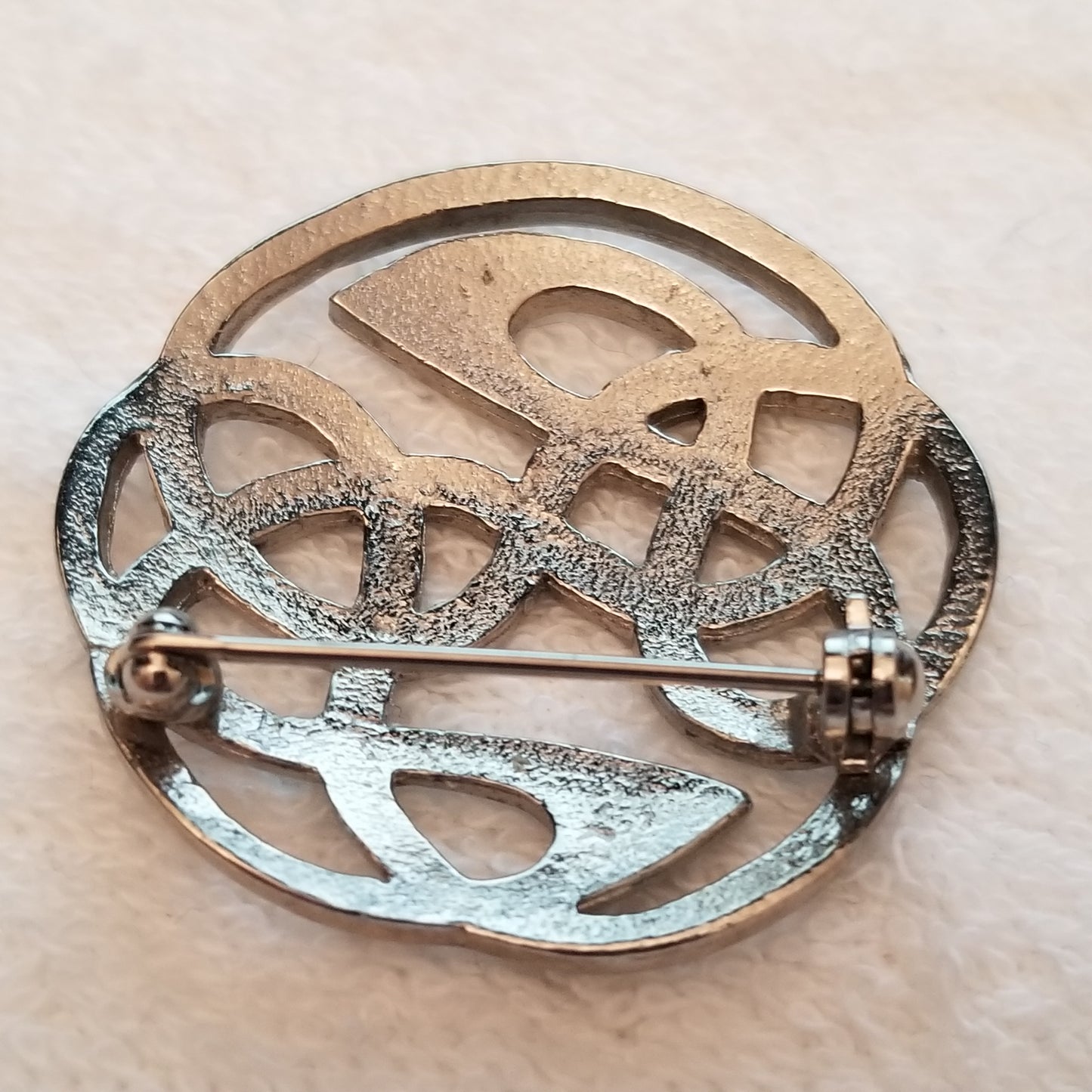 Silver Tone Celtic Knot Brooch