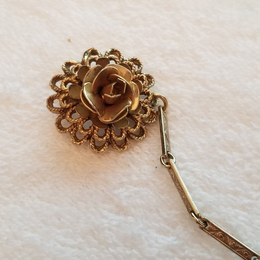 Vintage Flower Sweater Guard Pins