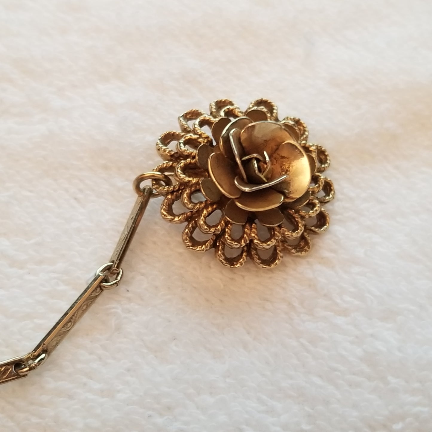 Vintage Flower Sweater Guard Pins