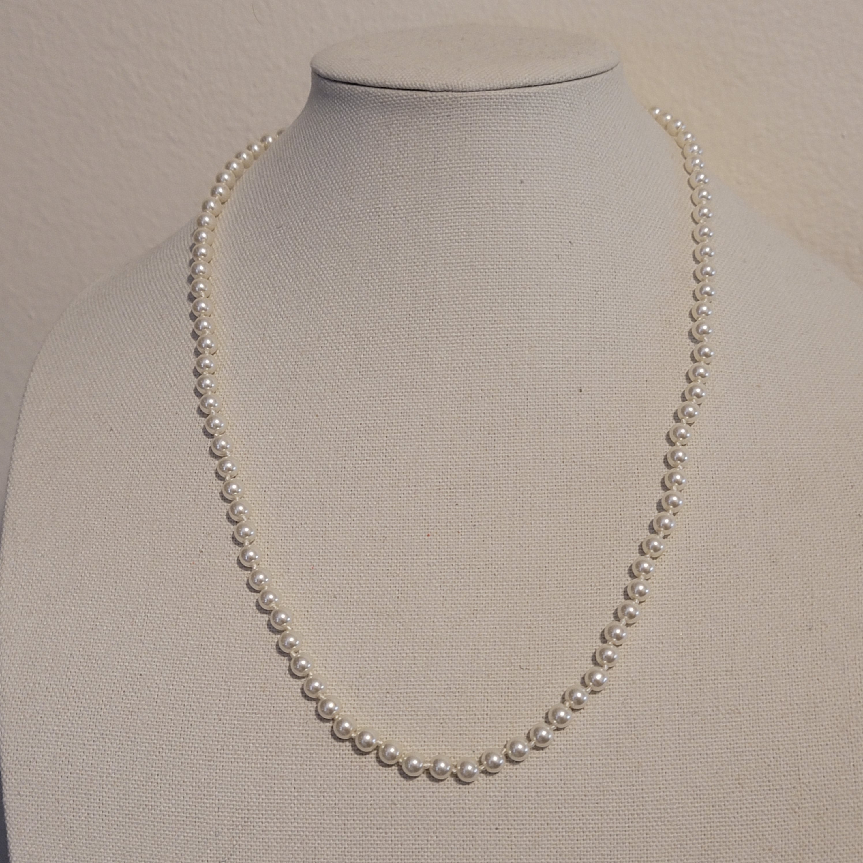 Simulated Pearl Necklace