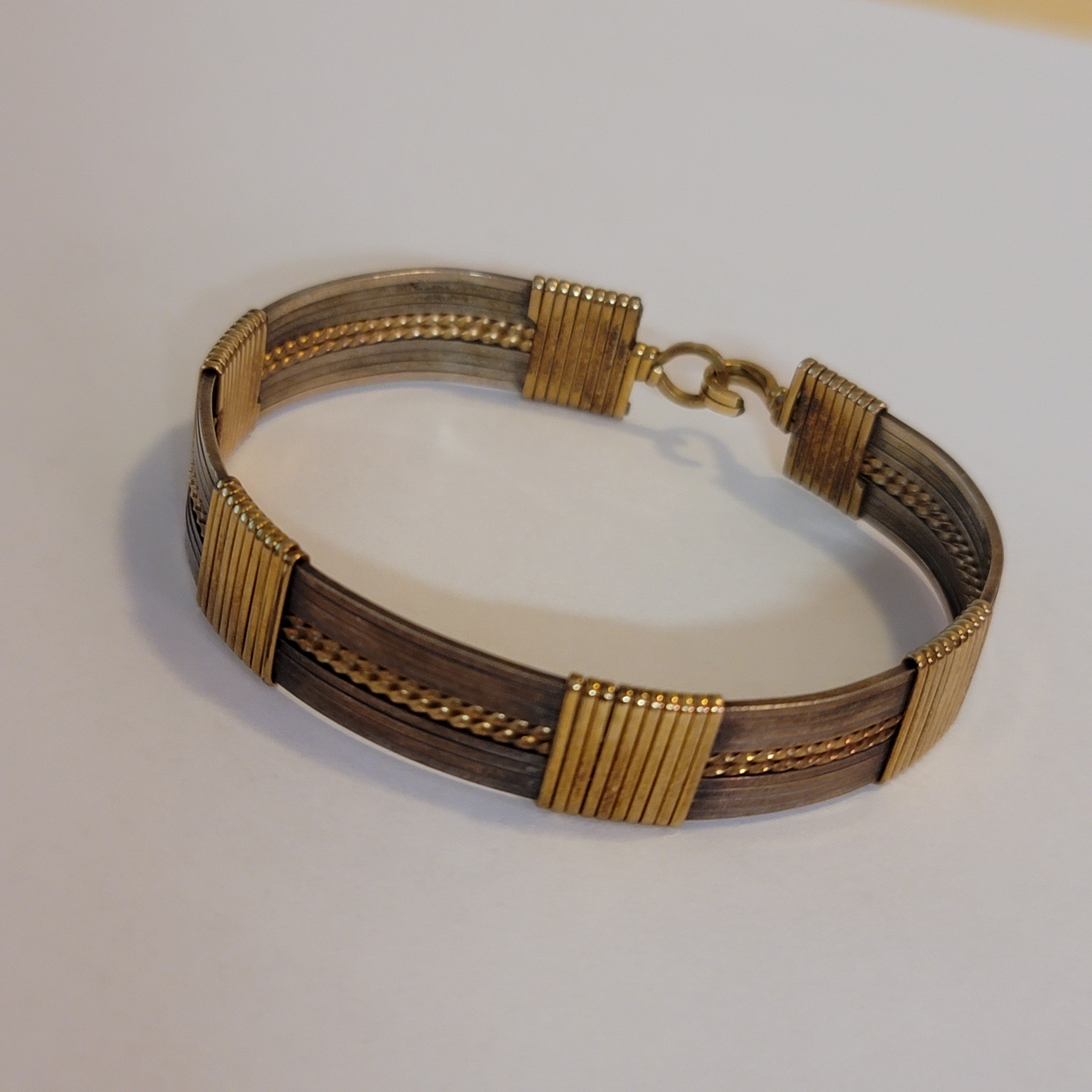 Wire wrapped cuff bracelet