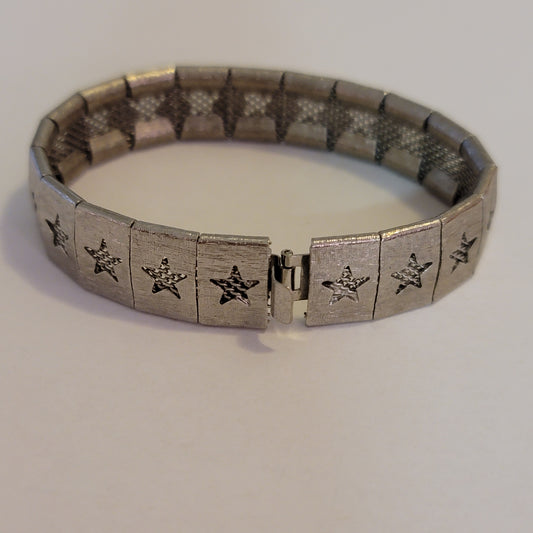 Silver Tone Star Bracelet