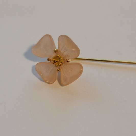 Pink Dogwood Flower Stick Pin