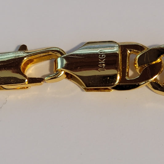 14K GP Gold Tone Mariner Link Bracelet