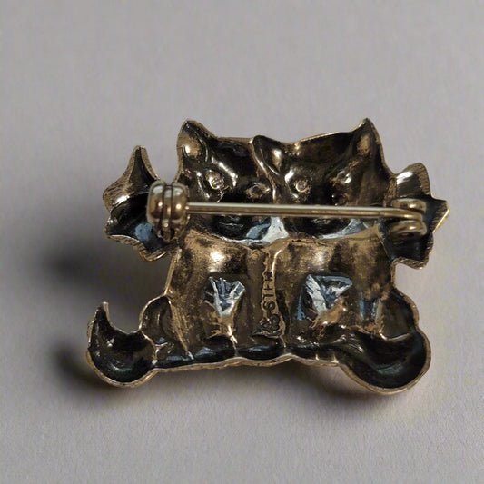 Sterling Silver Cat Brooch