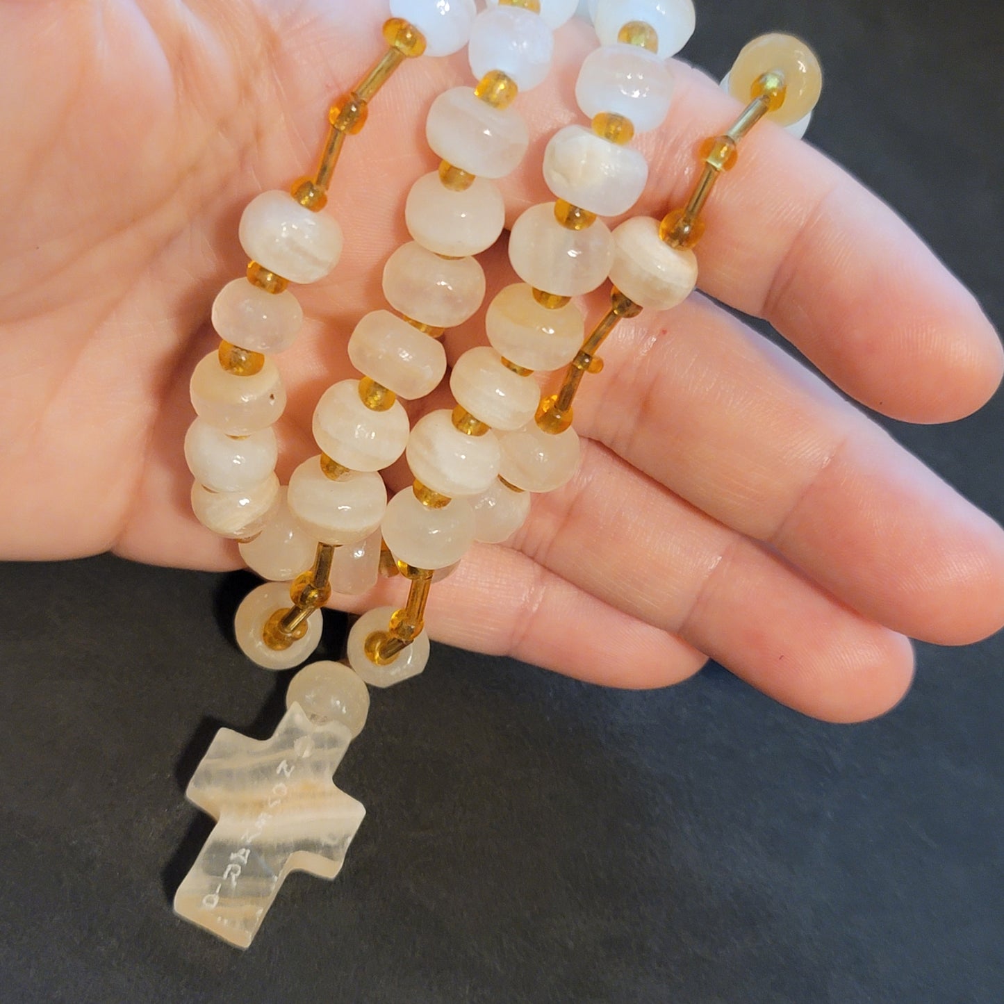 Glass Bead Prayer Necklace Novenario