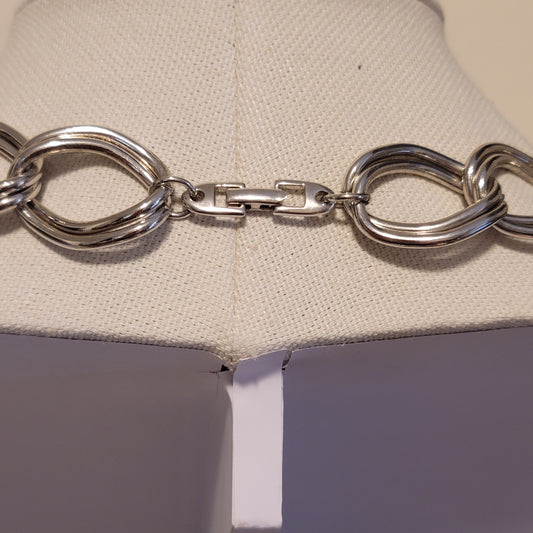 Vintage Silver Tone Chain Necklace