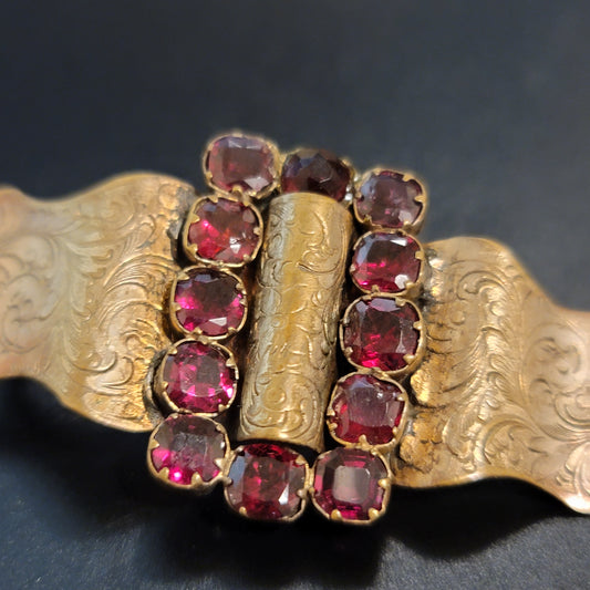 Vintage Garnet Brooch