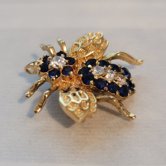 Vintage Vermeil Bee Brooch