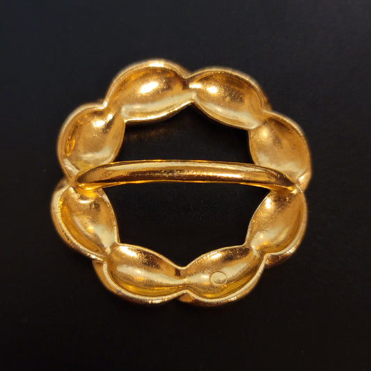 Gold Tone Shawl Buckle