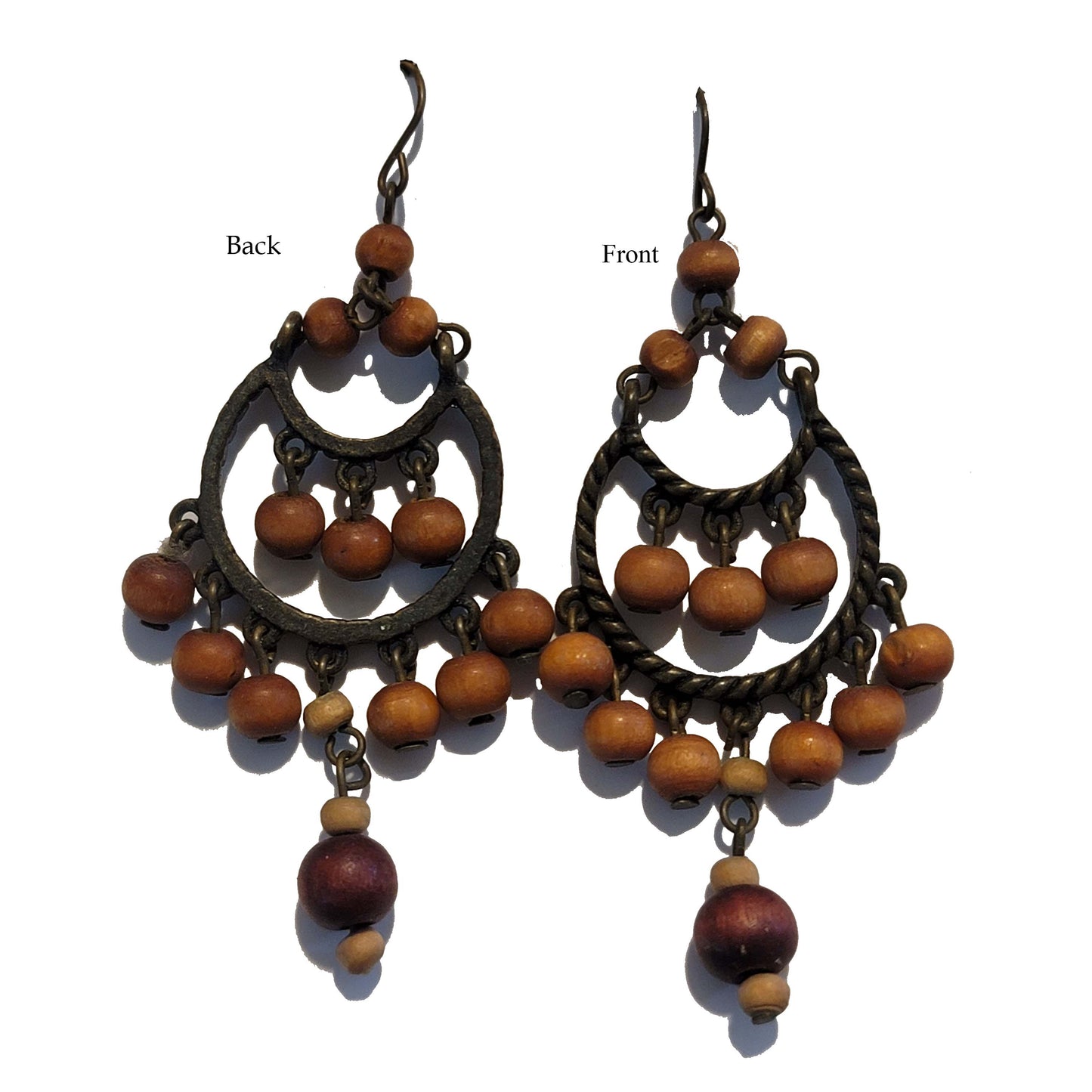 Wood Bead Earrings