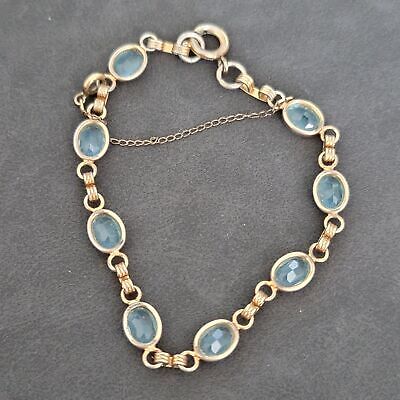 Vintage Blue Silver Tone Bracelet
