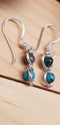 Handmade Jasper Silver Tone Earrings