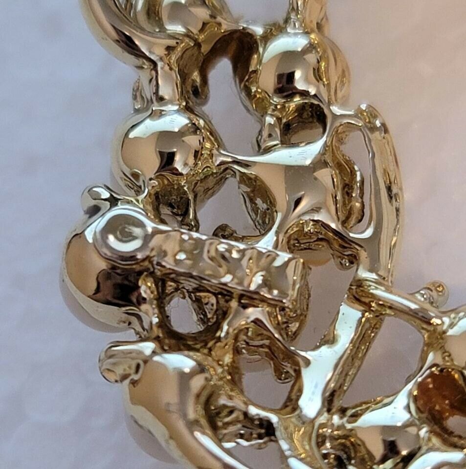 Vintage RSK Simulated Pearl brooch