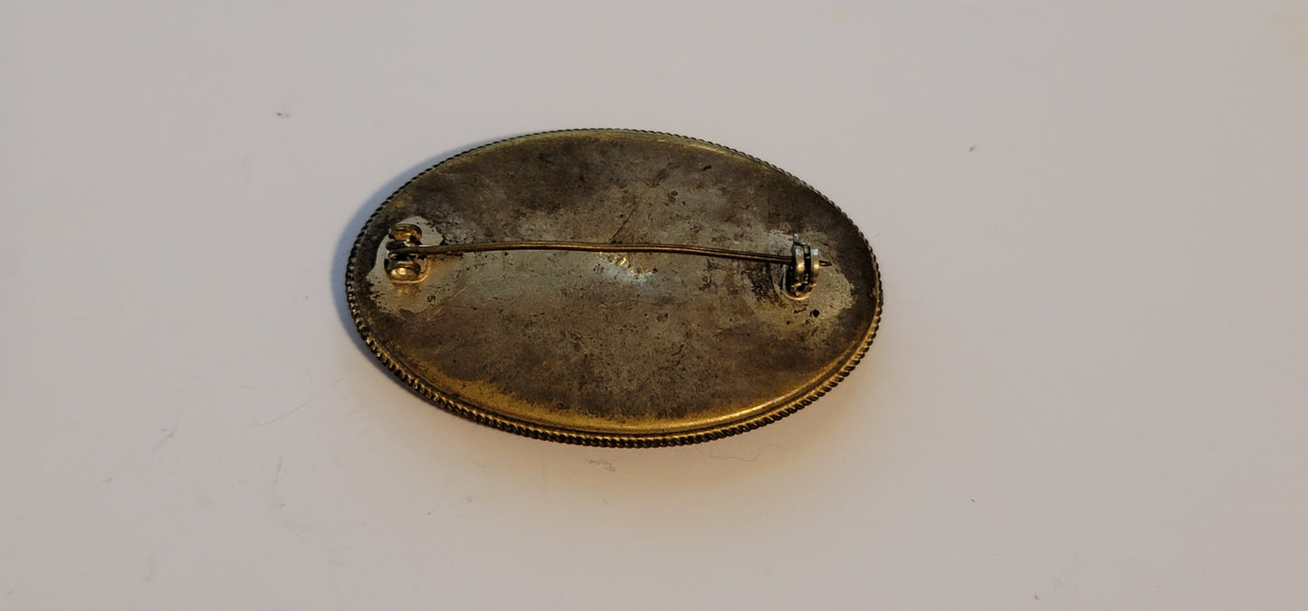 Vintage Italian Mosaic Brooch