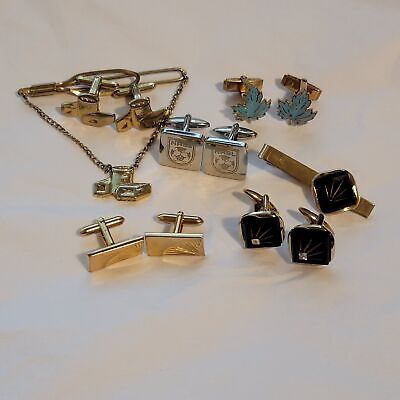 5 Lot of Cufflinks Hickok, Stratton, Cuffwear and Swank