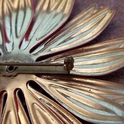 Vintage Metal Flower Brooch