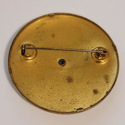 Vintage Mother Round Brooch