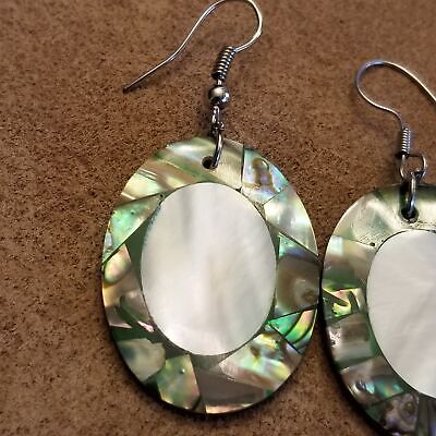 Abalone Oval Earrings
