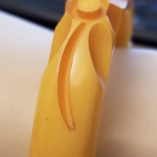 Vintage Butterscotch Bakelite Bangle Bracelet