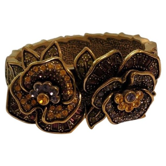 Heidi Daus "Pleasing Pansy" Hinge Bracelet