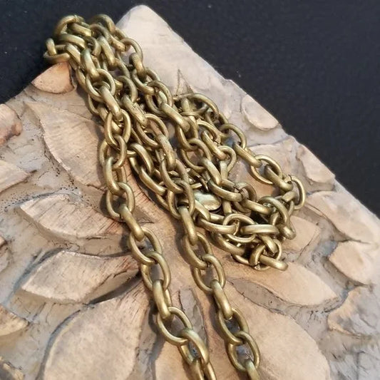 Copper Colored Love Peace Necklace