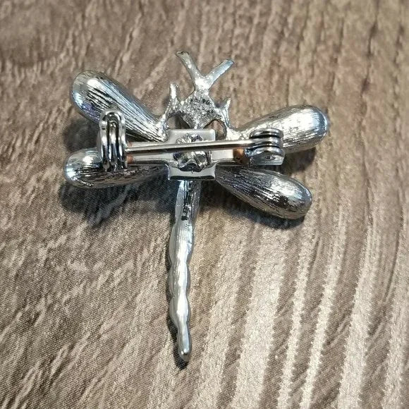 Small Rhinestone Dragonfly Brooch