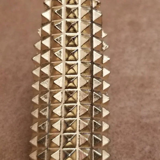 Gold Tone Spike Rings