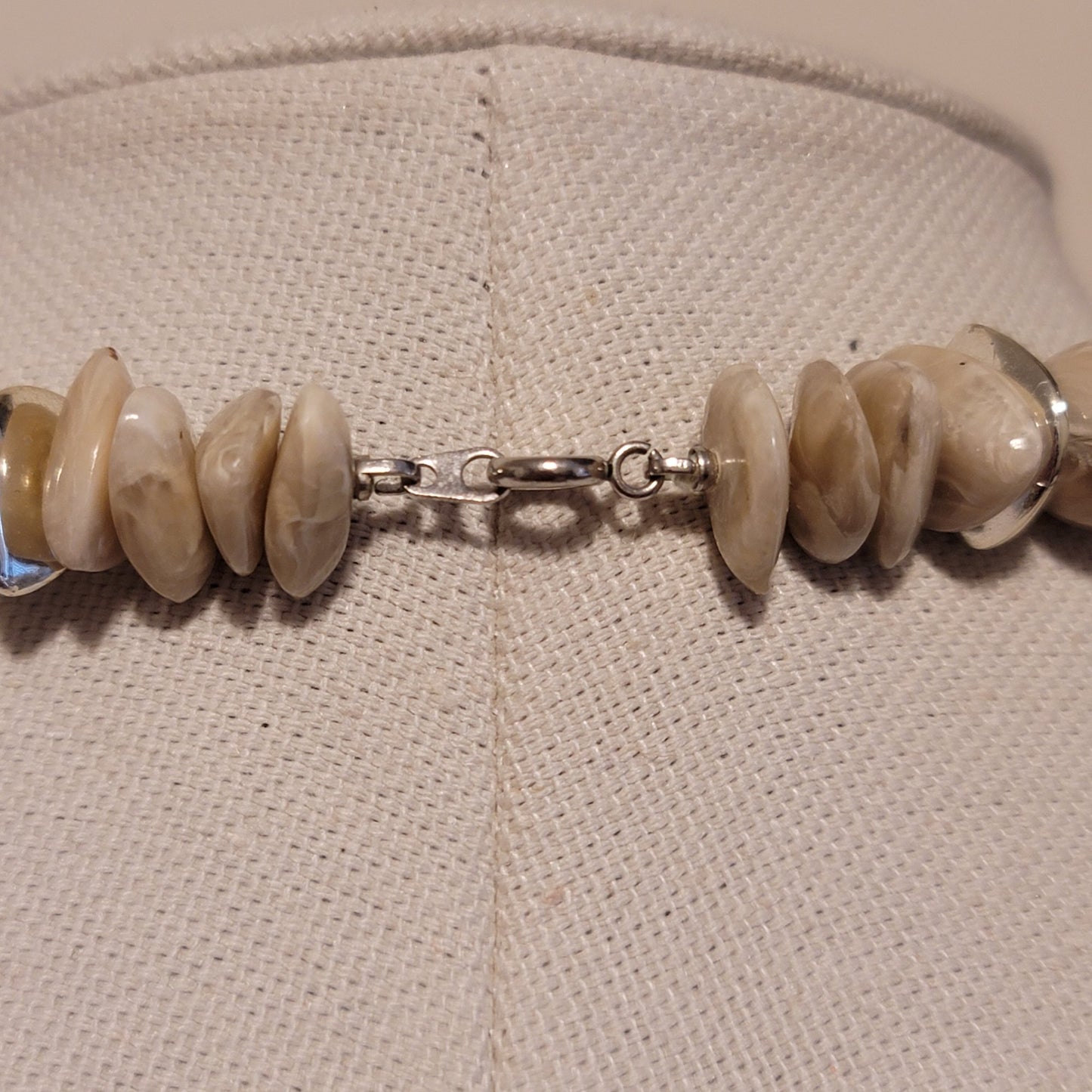 Gray and Silver Bead Necklace