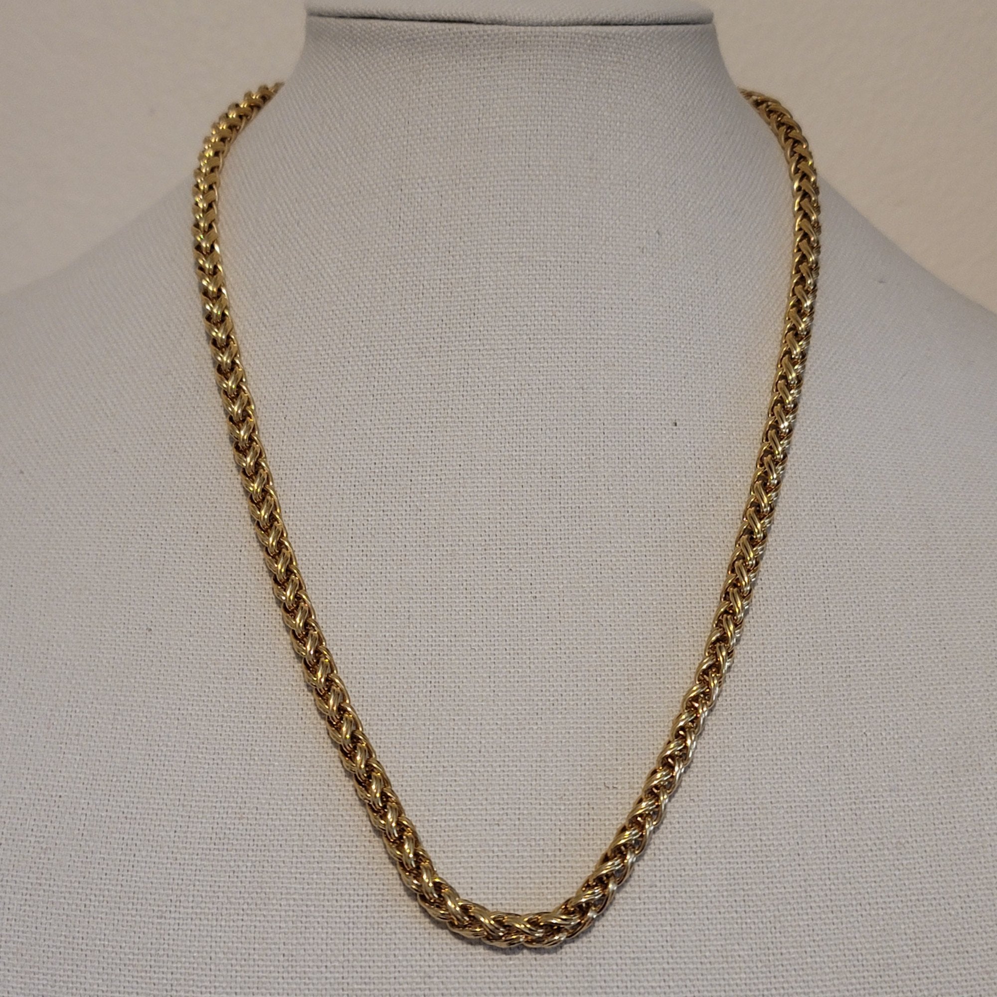 Gold Tone Necklace and Matching Bracelet