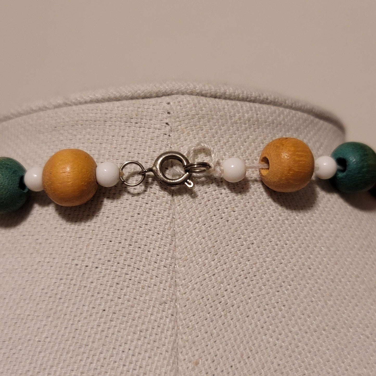 Vintage Graduated Wooden Bead Necklace