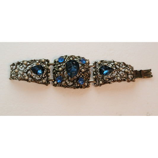 Vintage Statement Rhinestone Bracelet