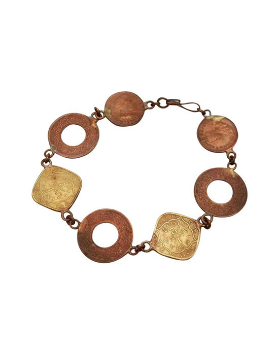 Vintage India Coin Bracelet