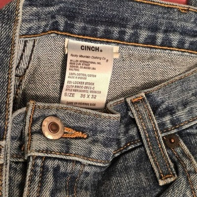 Men’s Cinch Relaxed Fit Jeans – Blue Denim